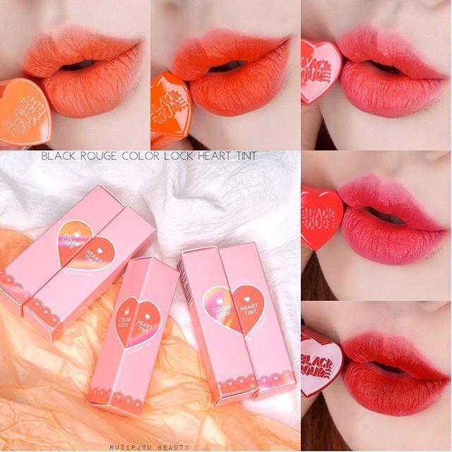 [HCM]Son kem lì Black Rouge Color Lock Heart Tint