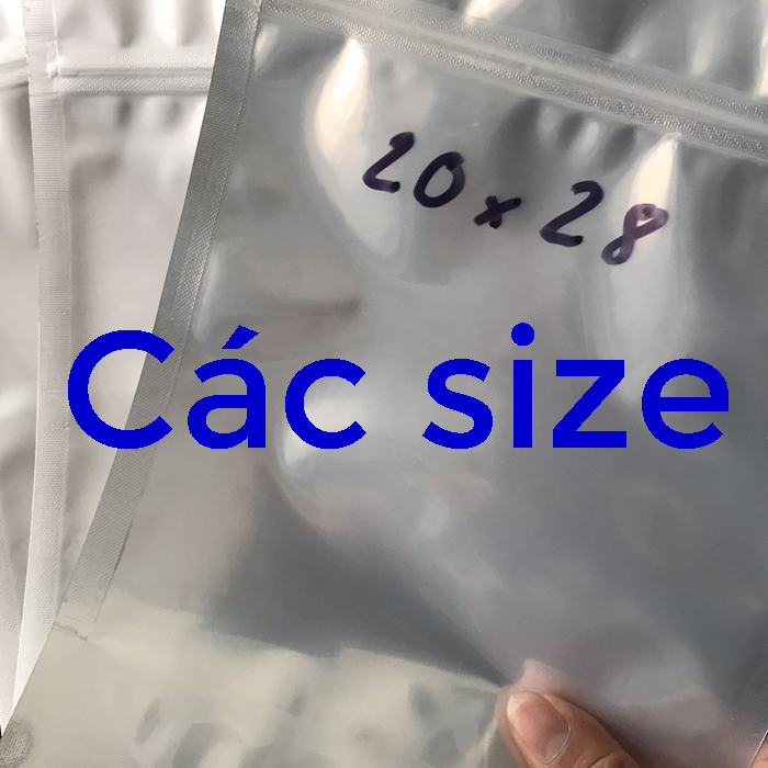 [Giá sỉ] Túi Zip bạc / Các size - EnterFood