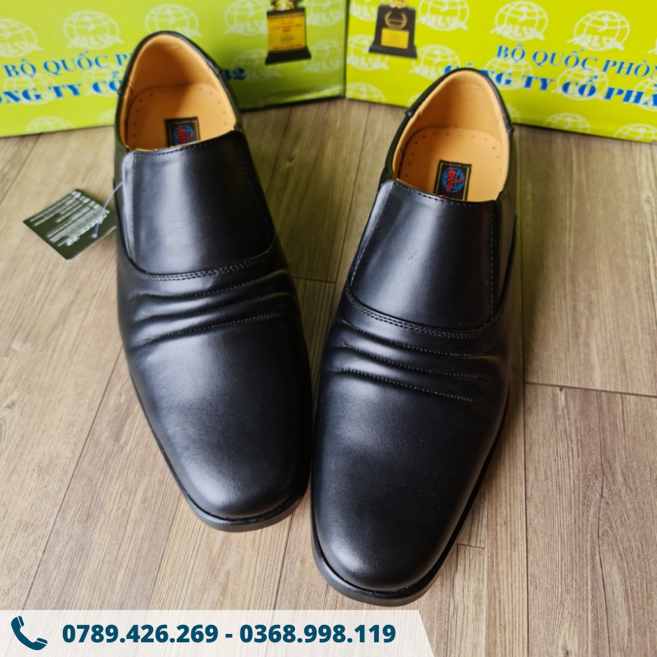 GIÀY LƯỜI DA NAM 714 ĐEN