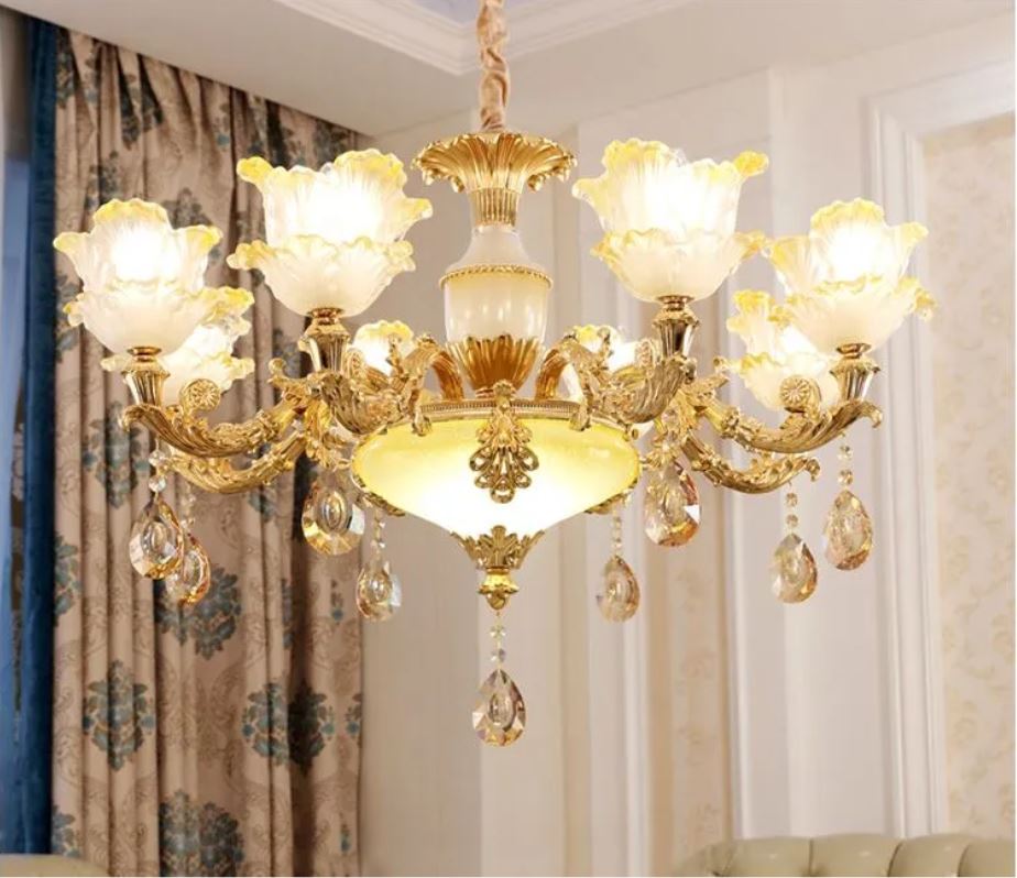 Đèn chùm Celina 8 tay cao cấp phong cách châu âu hiện đại sang trọng