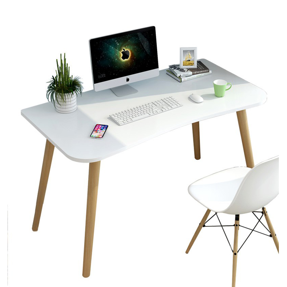 Bàn làm việc mặt gỗ phong cách Bắc Âu