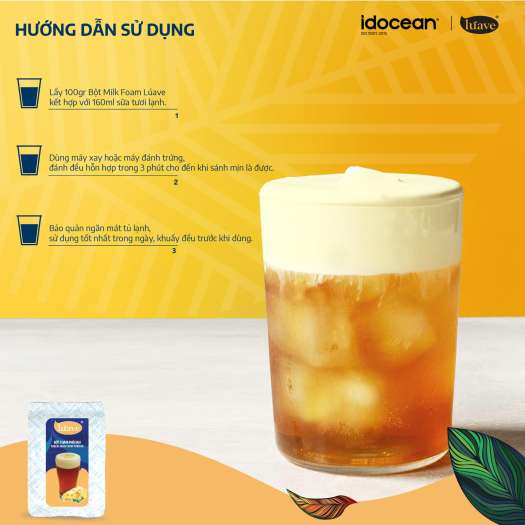 Bột Milk Foam Váng Sữa Luave Gói 500gr