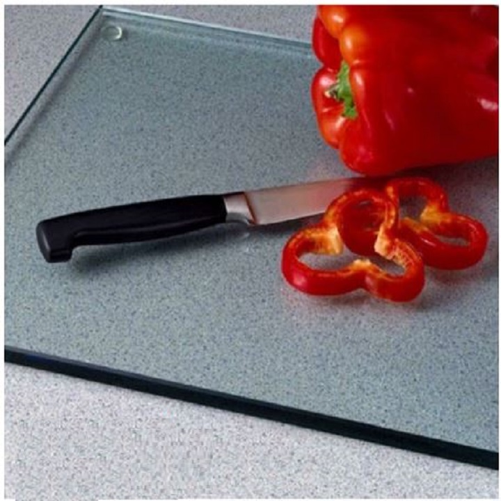 Thớt kính cường lực tovi siêu bền chống vỡ loại cao cấp - tặng đế chống trượt