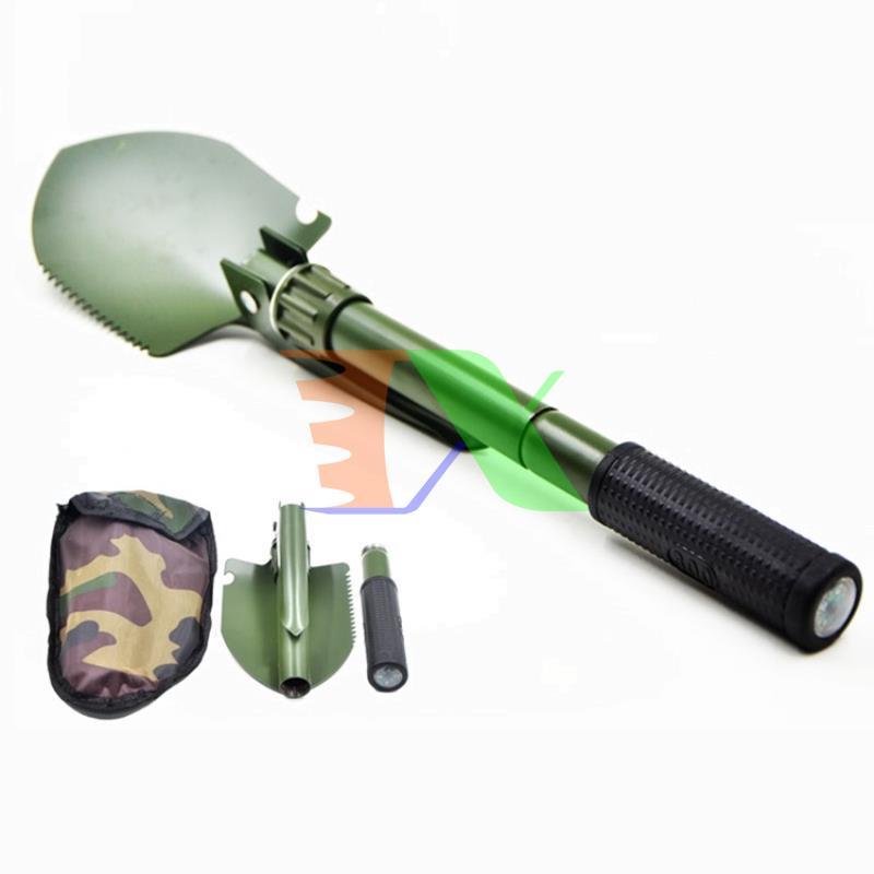 Multifunctional folding shovel