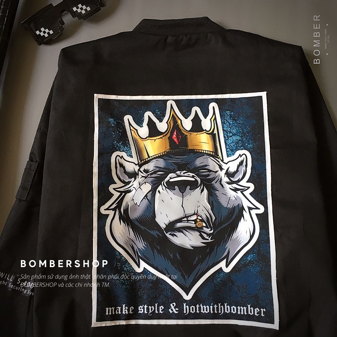 [HCM][Video + ảnh thật] Áo khoác Bomber Design DADDY.BEAR (dòng hàng thiết kế)