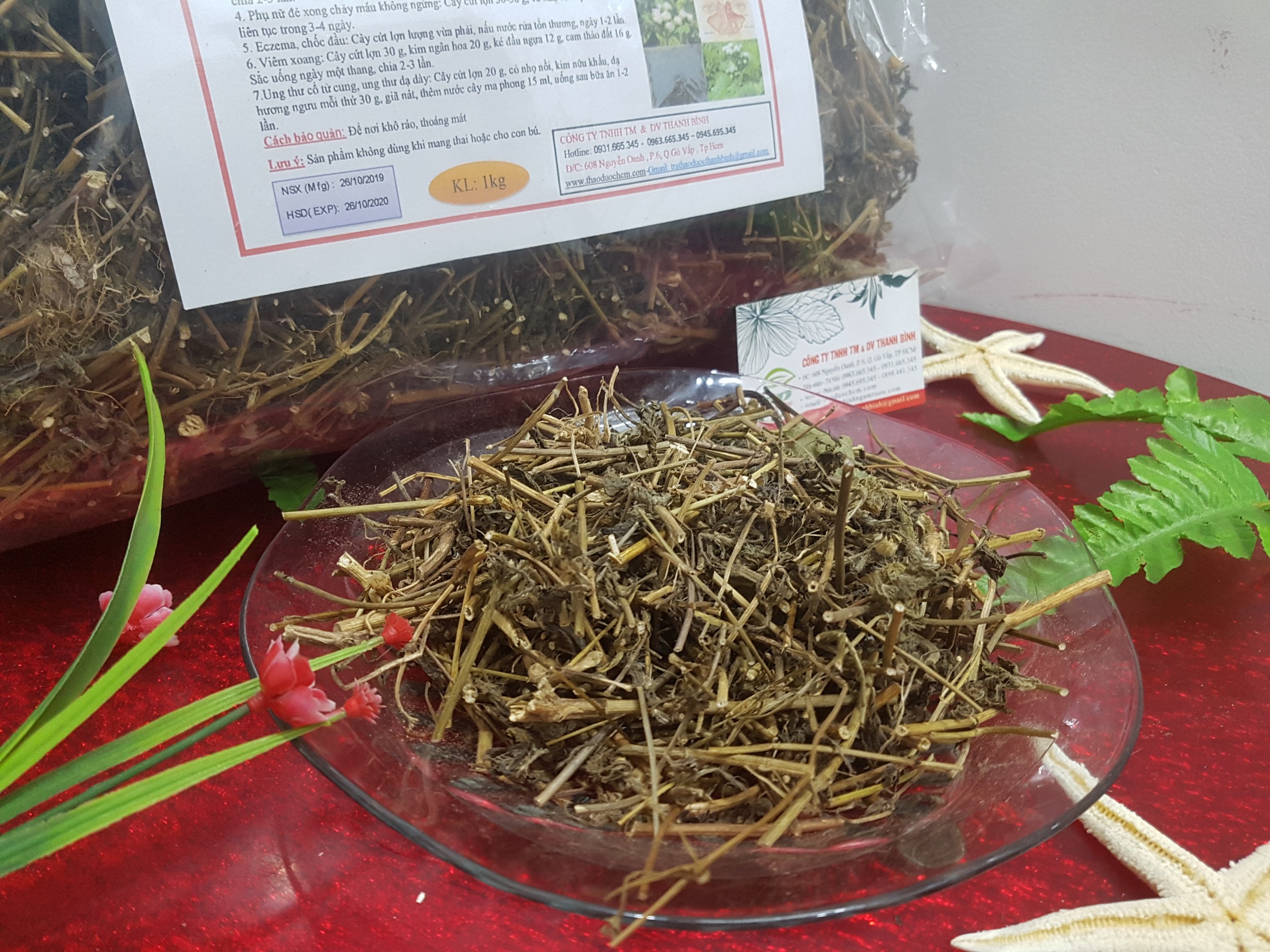 Cây Cứt Lợn ( Cây Cỏ Hôi ) Khô 1KG - Thảo Dược Thanh Bình
