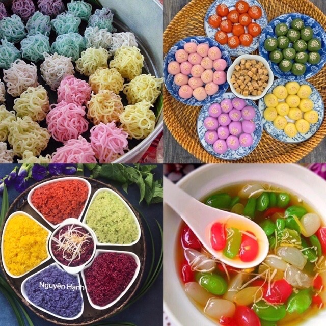 Bột lá cẩm tím tạo màu tím Chợ Quê 50gr