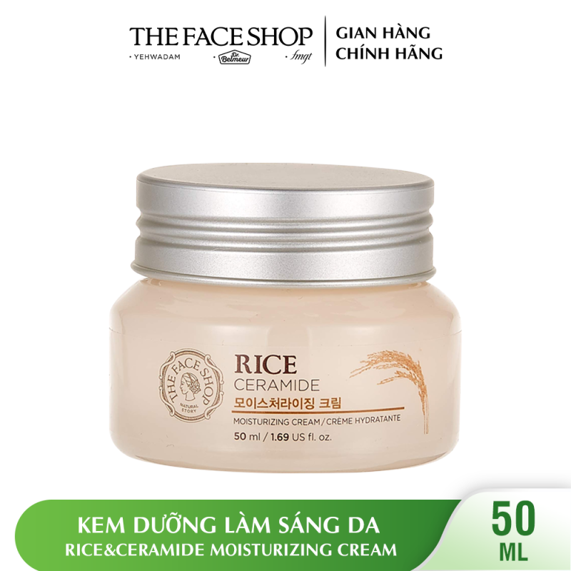 Kem Dưỡng Làm Sáng Da THEFACESHOP Rice&Ceramide Moisturizing Cream 50ml giá rẻ