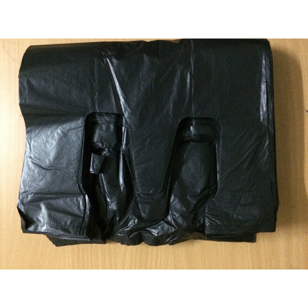1Kg Túi Nilon Đen Đựng Rác, Đóng Hàng Đủ Size