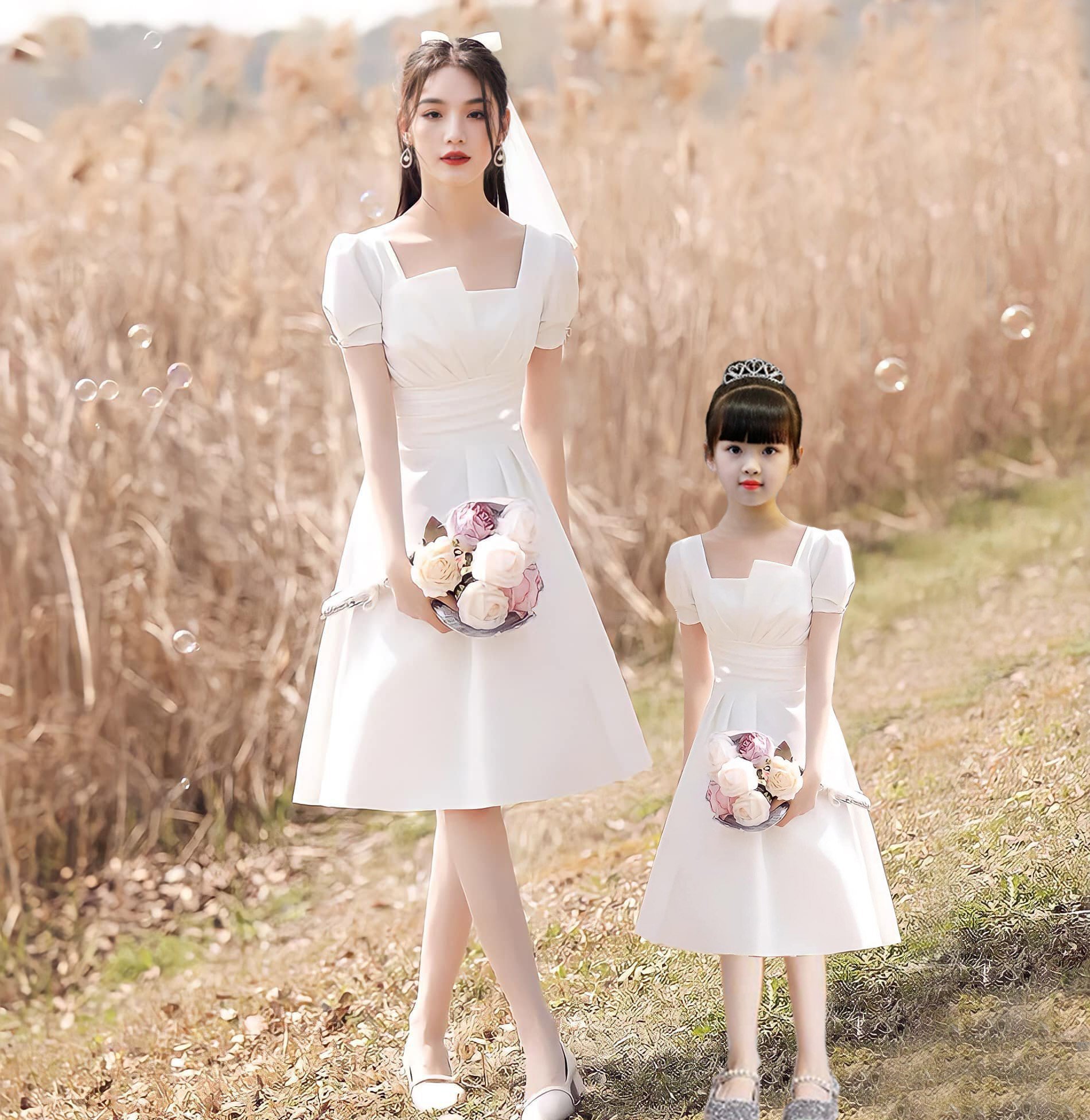 Đầm mẹ bé có bán riêng fullsize