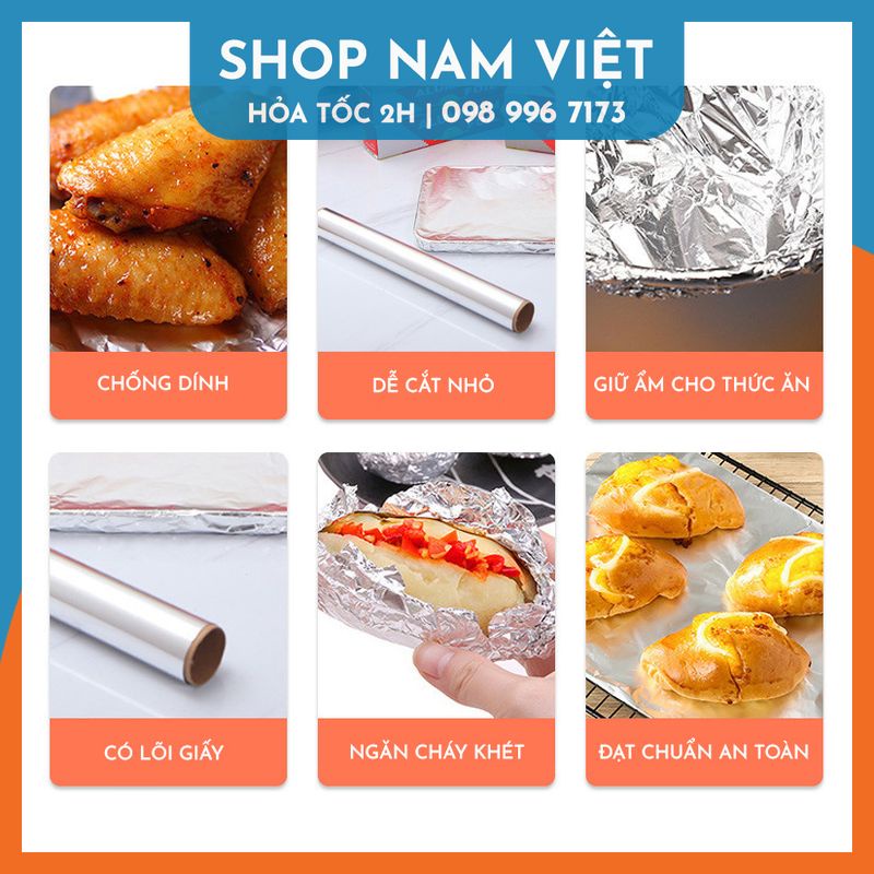 Giấy Bạc Bọc Thực Phẩm Nướng Thịt, Làm Bánh