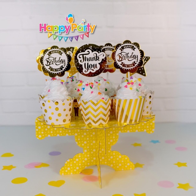 Kệ Bánh Sinh Nhật 1 Tầng Ép Kim