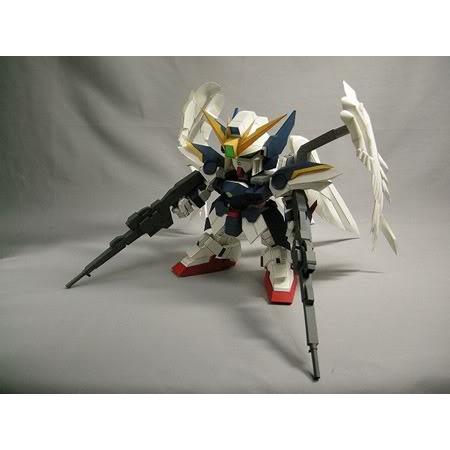 Mô hình giấy SD Gundam Wing Zero