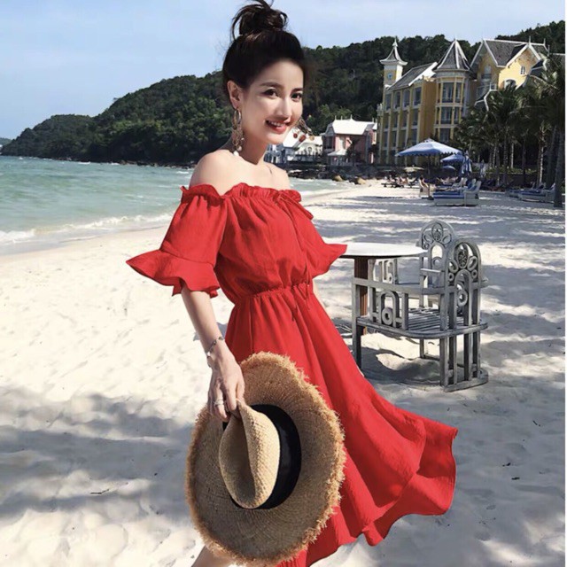 Đầm bèo lai 2 màu