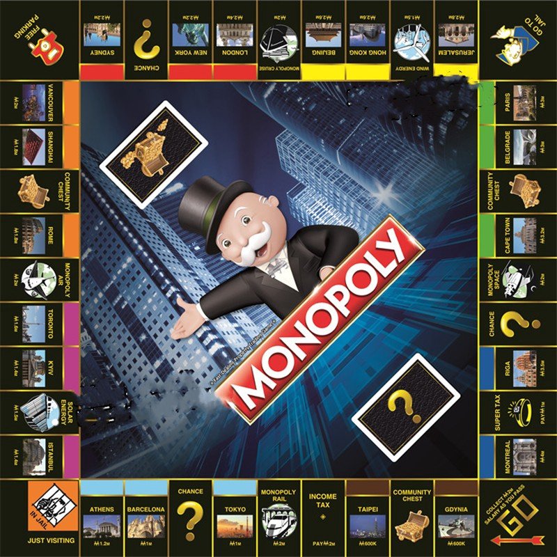 [Hoàn tiền 10%][Hoàn tiền 6%]Cờ tỷ phú Monopoly Ultimate Banking , Monopoly Here & Now The World Edition