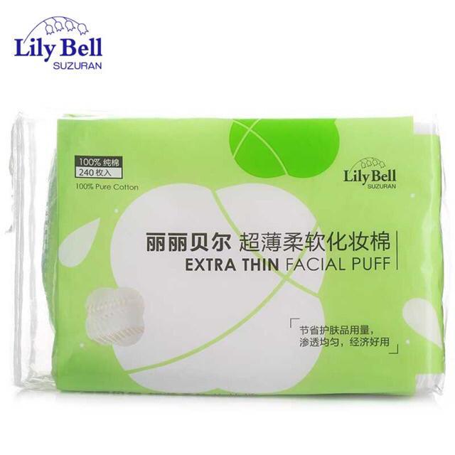 ♣♀  Bông tẩy trang Lily Bell 222 miếng