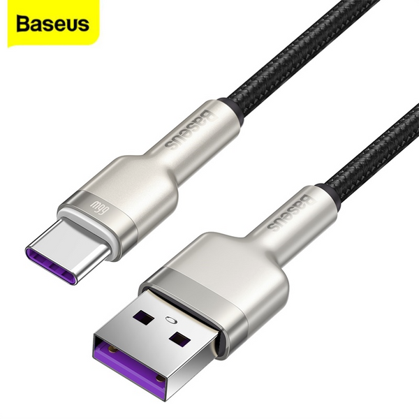 Cáp sạc nhanh, siêu bền Baseus Cafule Series Metal Data Cable USB to Type-C 66W (KHÔNG SẠC ĐƯỢC CHO DÒNG IP)