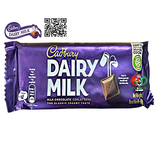 Sô cô la cadbury dairy milk 37g tới 160g