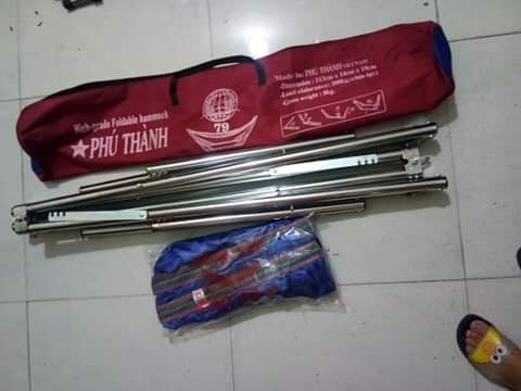 [HCM]Khung sắt mạ inox kèm võng