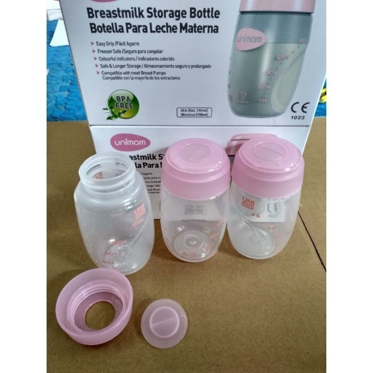 (Made in Korea) 1 - 3 Bình trữ sữa cao cấp 150ml Unimom UM880045