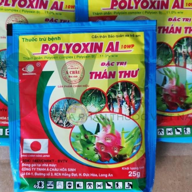 POLYOXIN AL 10WP gói 25 gram Thuốc trừ bệnh Polyoxin AL 10WP Đặc trị thán thư