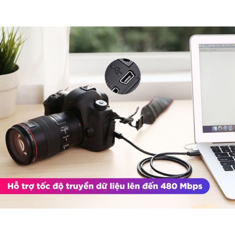 Cáp sạc USB 2.0 sang mini USB dài 1m 10355 UGREEN US132 - Hàng