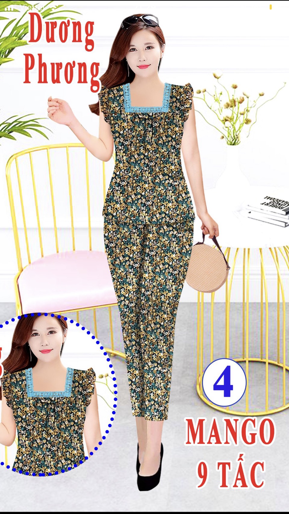ĐỒ BỘ PIJANA 9 TẤT CHẤT VẢI MANGO LỤA CỰC MỀM MỊN MÁT (CÓ SAI ĐẠI CỒ 40-85KG)