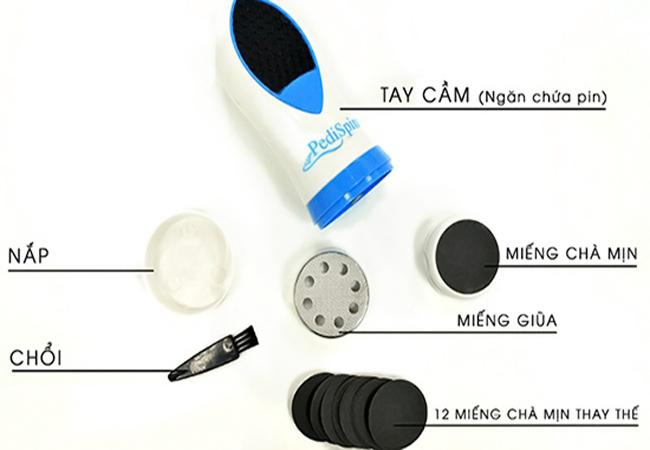 Máy chà da gót chân, mài da gót chân PediSpin