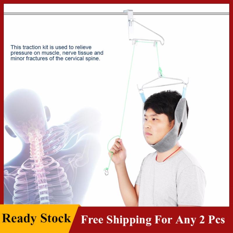 Adjustable Cervical Traction Neck Brace Fixation Gear Neck Correction Stretcher Pain Relief