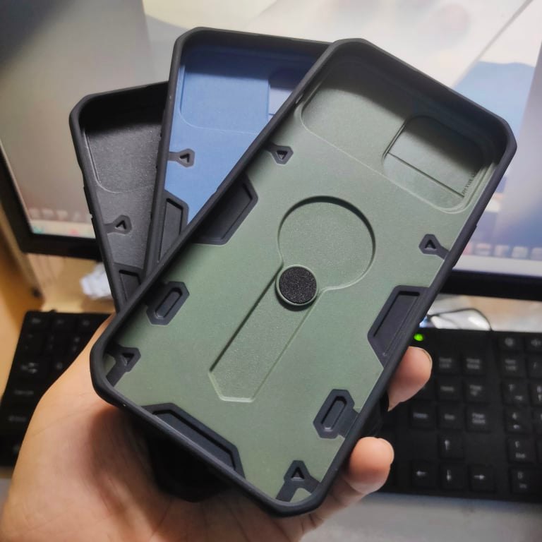 <>Ốp Lưng Cho Iphone 13 Pro Max Bảo Vệ Camera Hiệu Nillkin Camshield Armor