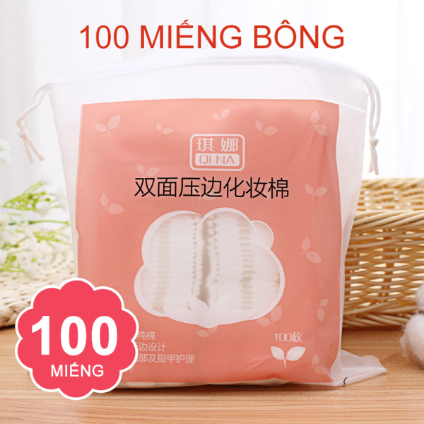 [HCM]ANYAR-Bông tẩy trang 100% cotton 3 lớp mềm mịn thấm hút cực tốt 100 miếng/bịch nhập khẩu