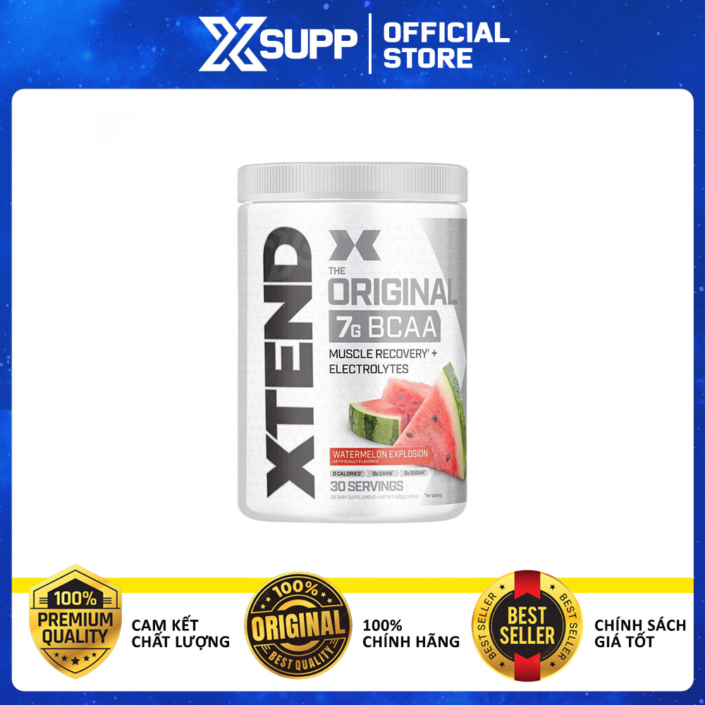 Xtend BCAA - Phục Hồi Cơ Bắp, Tăng Sức Bền (30 Lần Dùng)