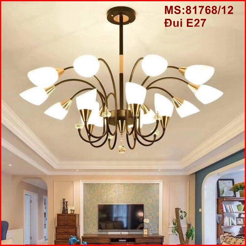 Đèn Chùm Hiện Đại 15 bóng (Tặng Kèm Bóng LED Cao Cấp)