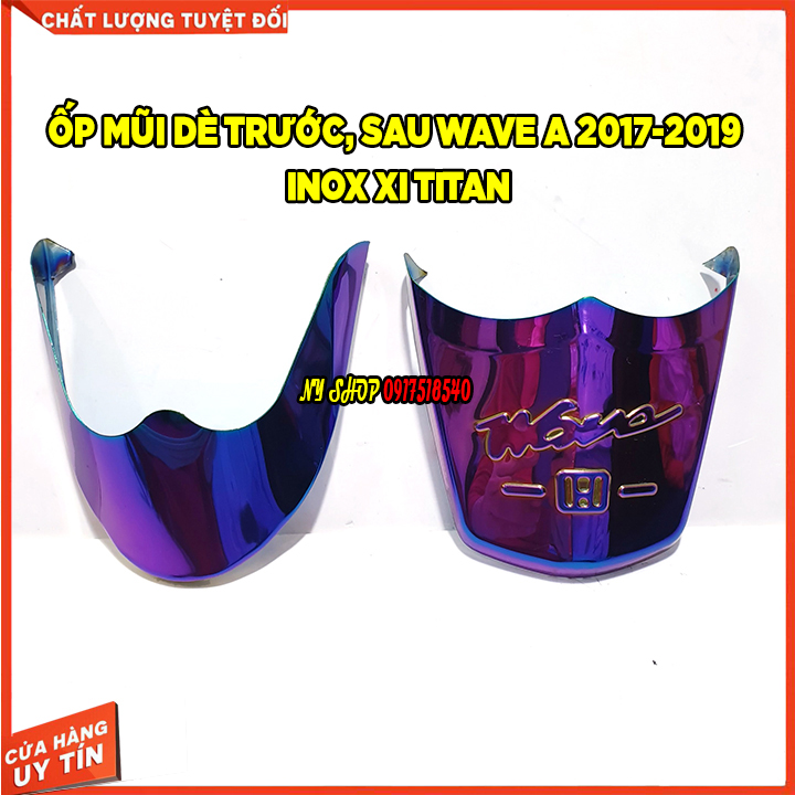 ✅ ỐP MŨI DÈ XI TITAN WAVE 2017-2021 ( BẢO VỆ RÈ TRƯỚC SAU –GIÁ 1 BỘ) ✅