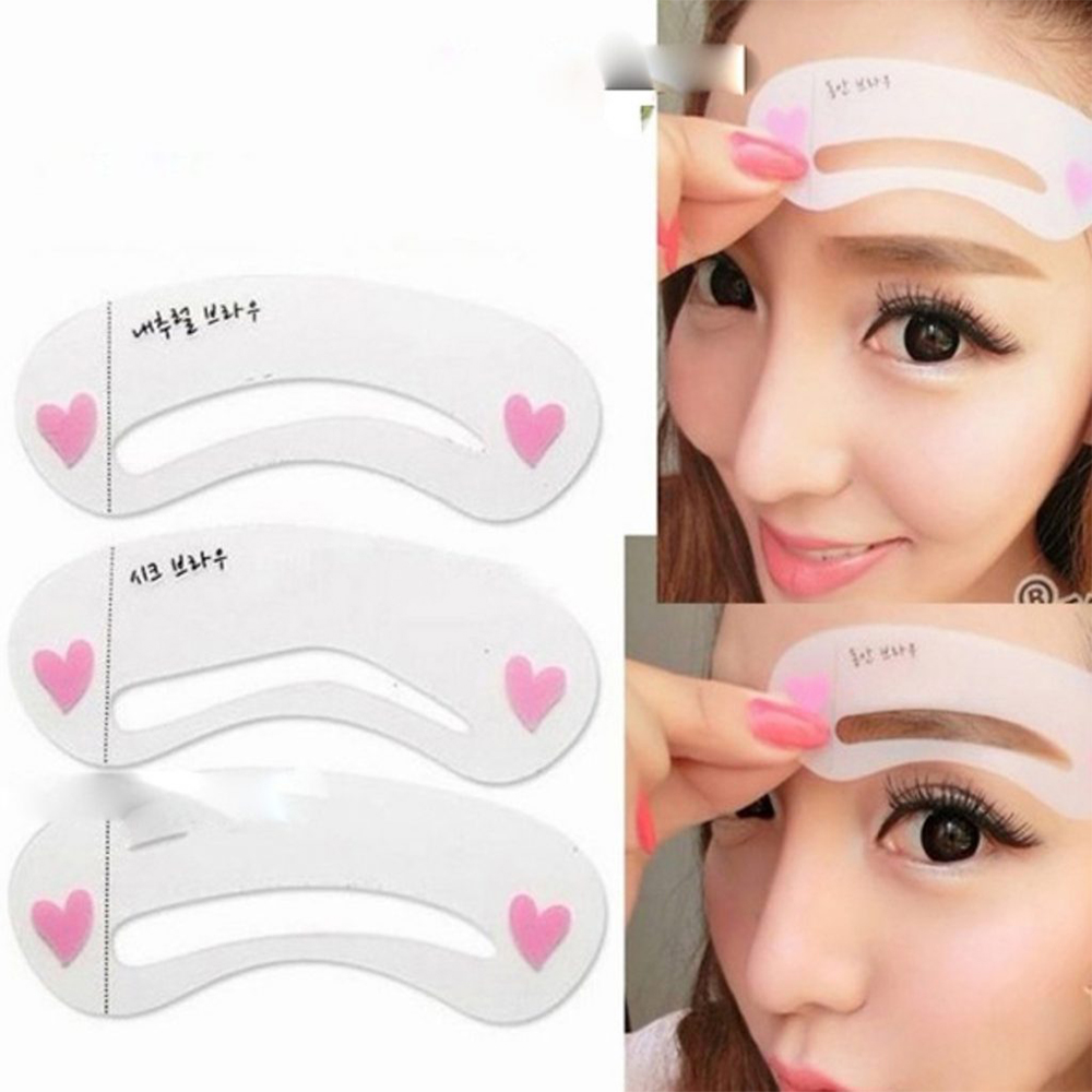 Bộ Khuôn Vẽ Chân Mày Hàn Quốc Silicol 3 Kiểu