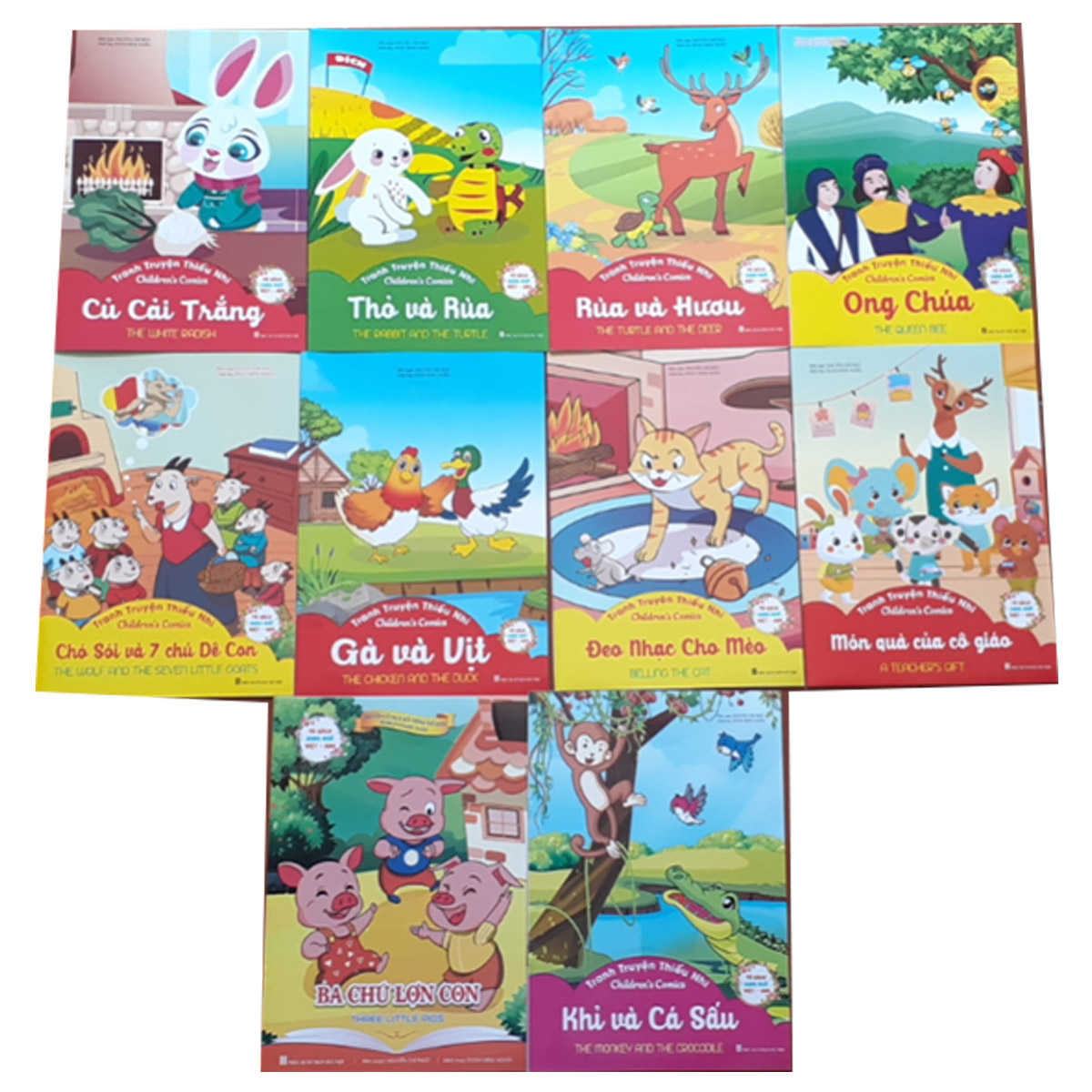 Sách Tranh Truyện Thiếu Nhi Chọn Lọc (Bộ 10 Cuốn)