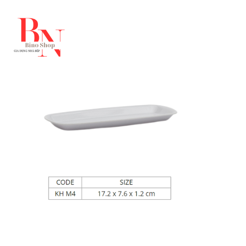 Khay Nhựa Melamine Màu Trắng