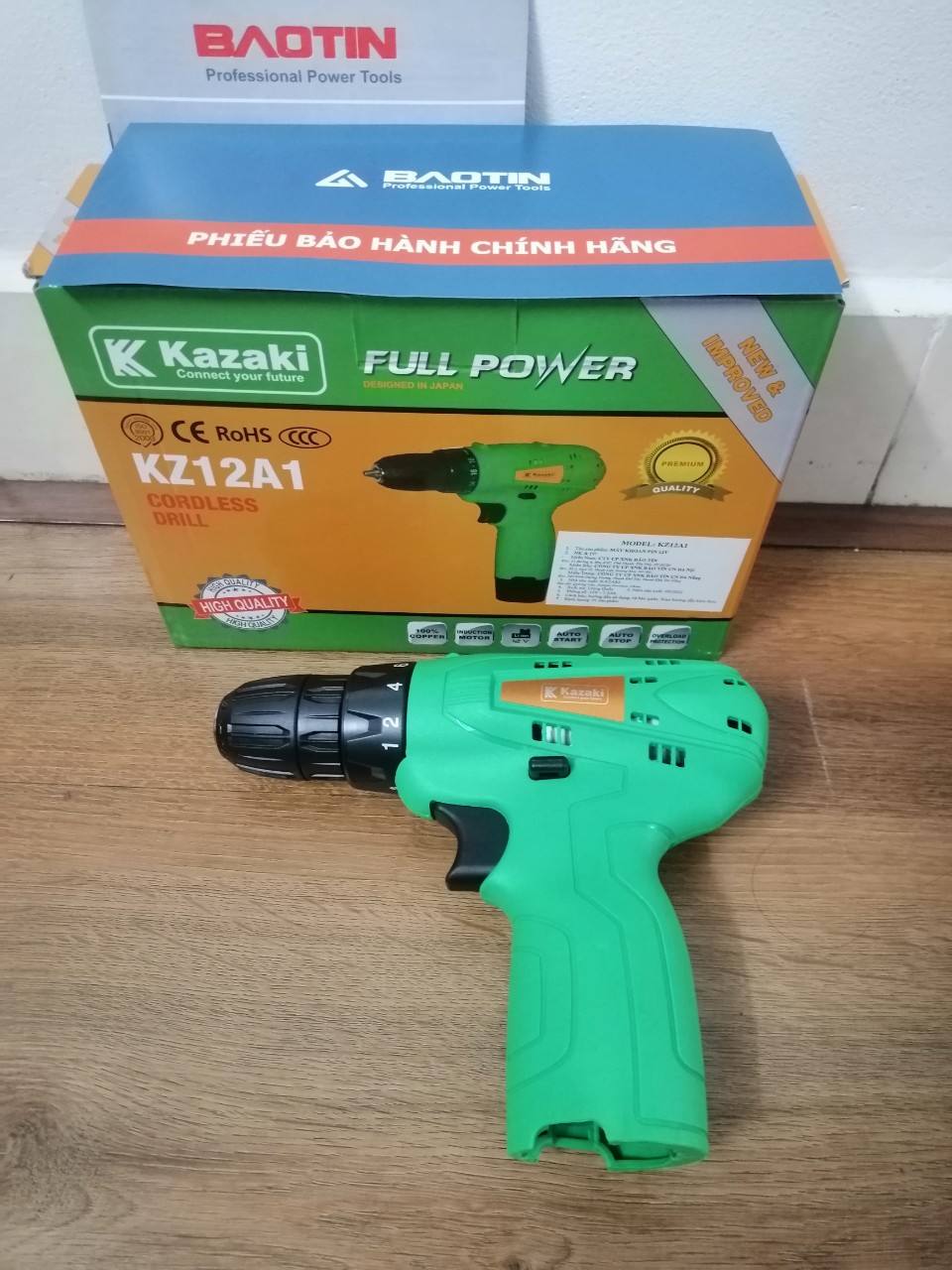 Máy khoan pin 12V KAZAKI