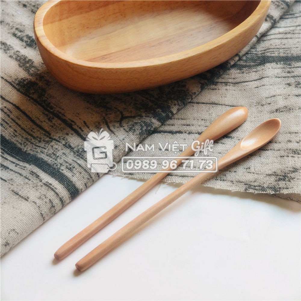 Thìa Khuấy Thìa Cà Phê Gỗ Kiểu Nhật
