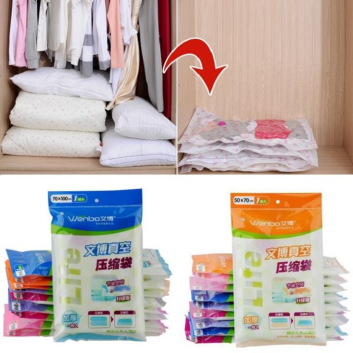 [HCM]túi hút chân không quần áo - túi hút chân không đựng chăn mền