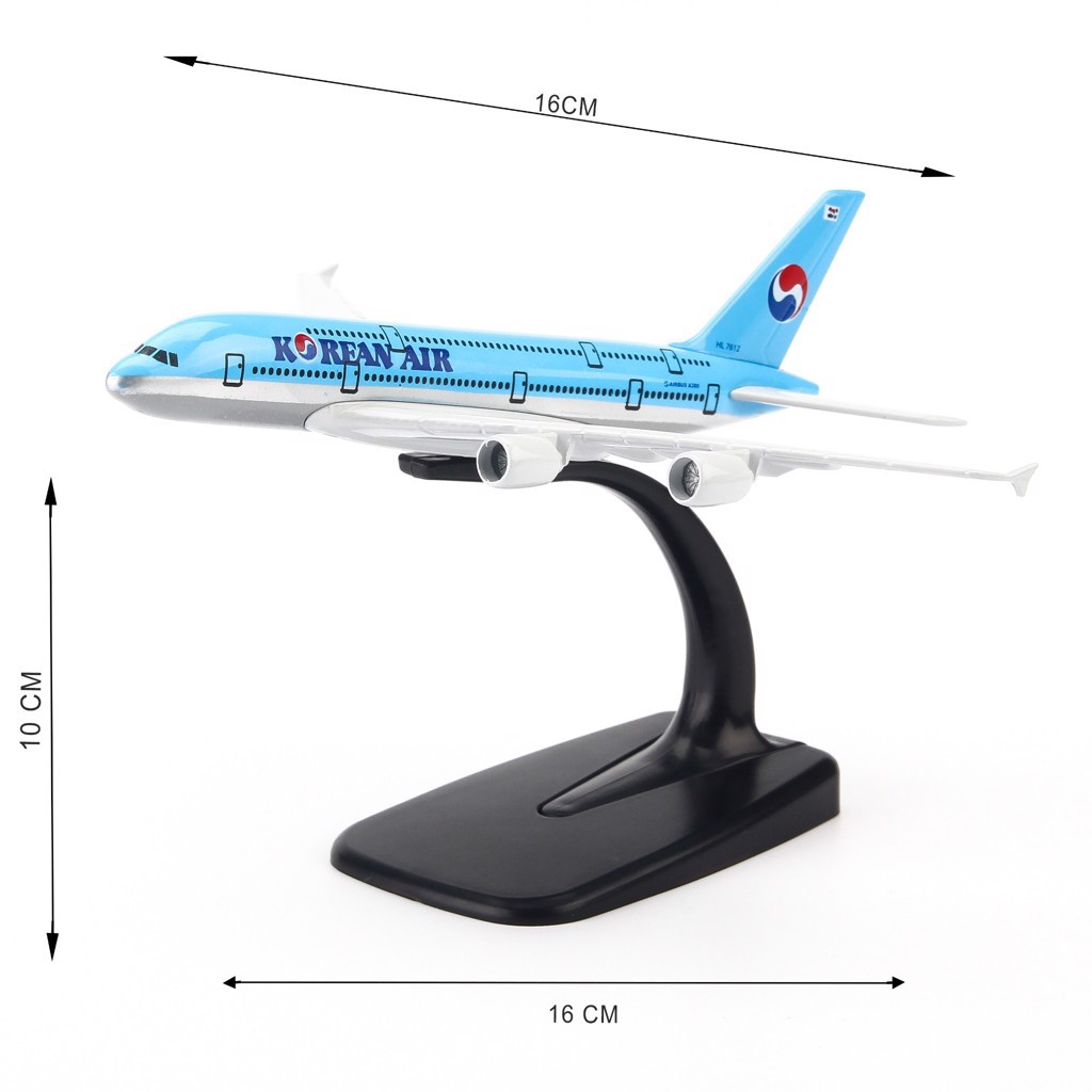 [HCM]Mô hình máy bay Korean Air 16cm Everfly