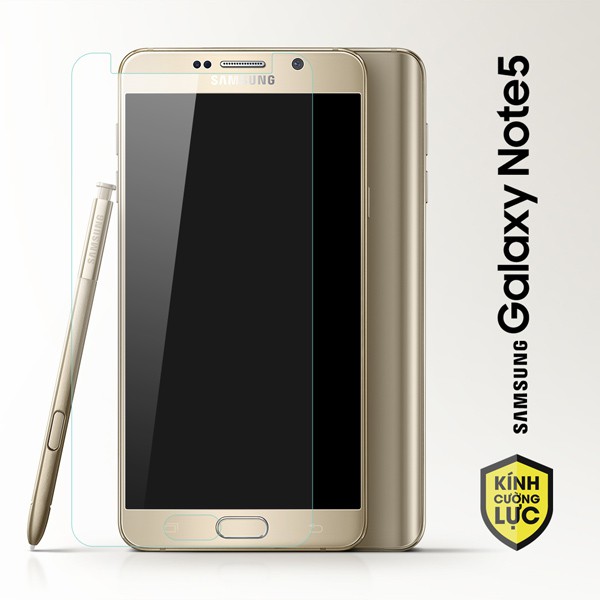 Bộ 2 dán kính cường lực Galaxy Note 5 Trong suốt
