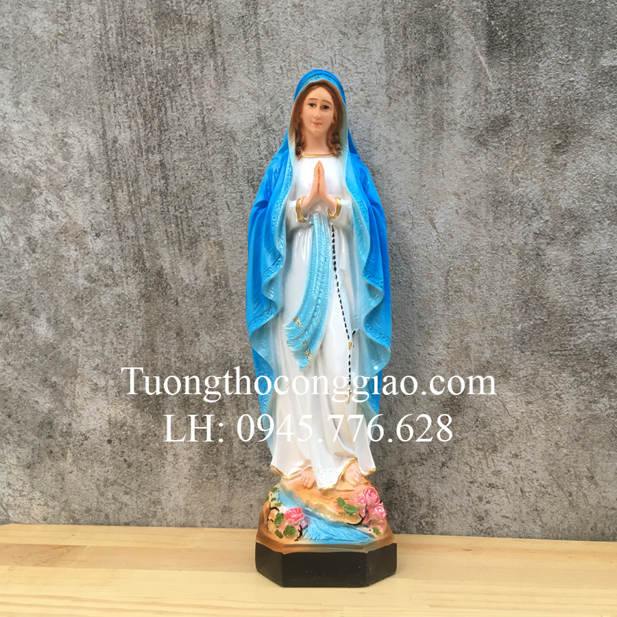 Tượng Đức Mẹ Lộ Đức 40cm composite