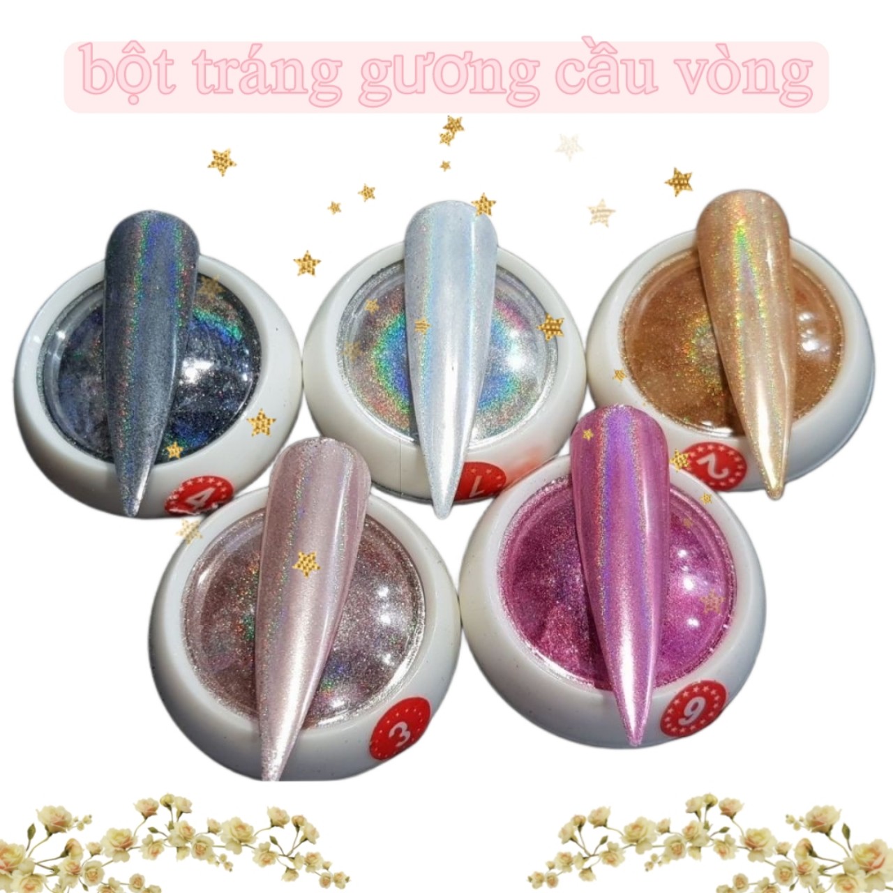 Bột tráng gương cầu vòng