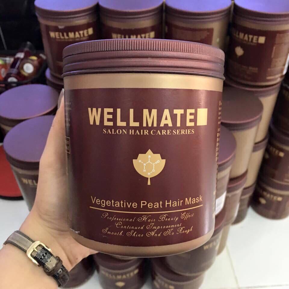 Hấp dầu ủ tóc siêu mượt Wellmate Vegetative Peat Hair Mask 500ml