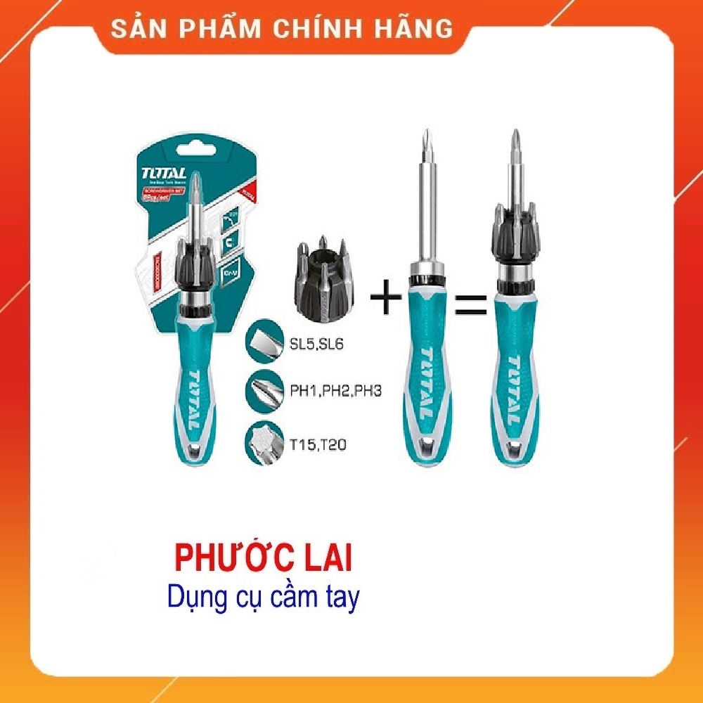 Bộ 8 tua vít total tacsd30086
