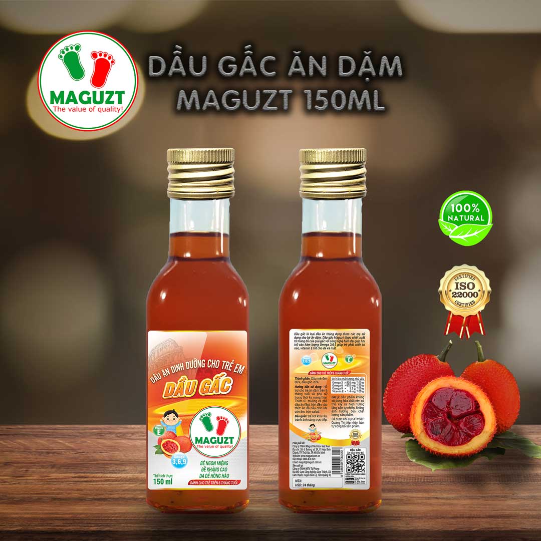 Dầu gấc cho bé ăn dặm Maguzt