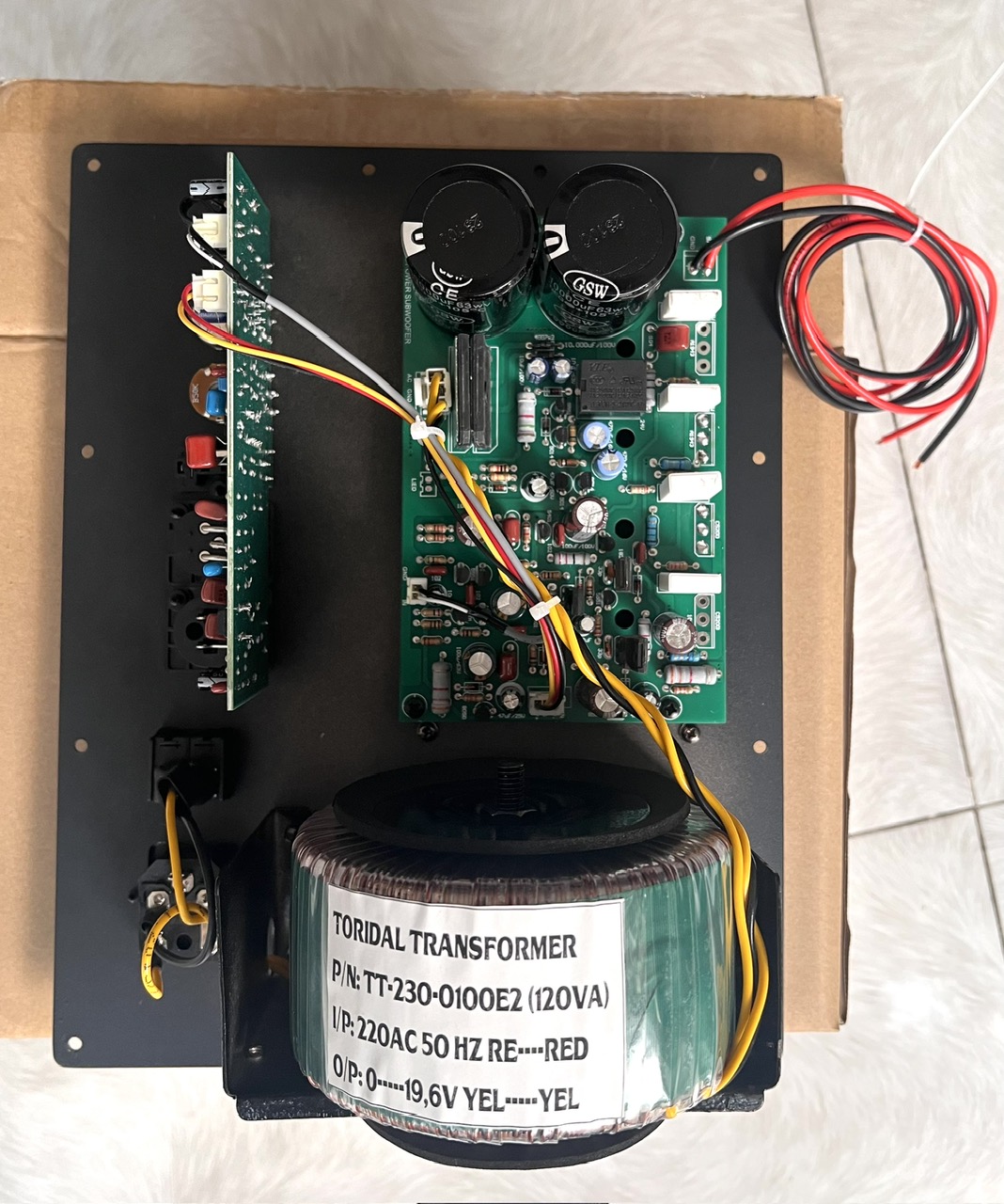 MẠCH BO LOA SUB ĐIỆN DÙNG CHO SUB 3 TẤC, SUB 4 TẤC HÀNG MỚI