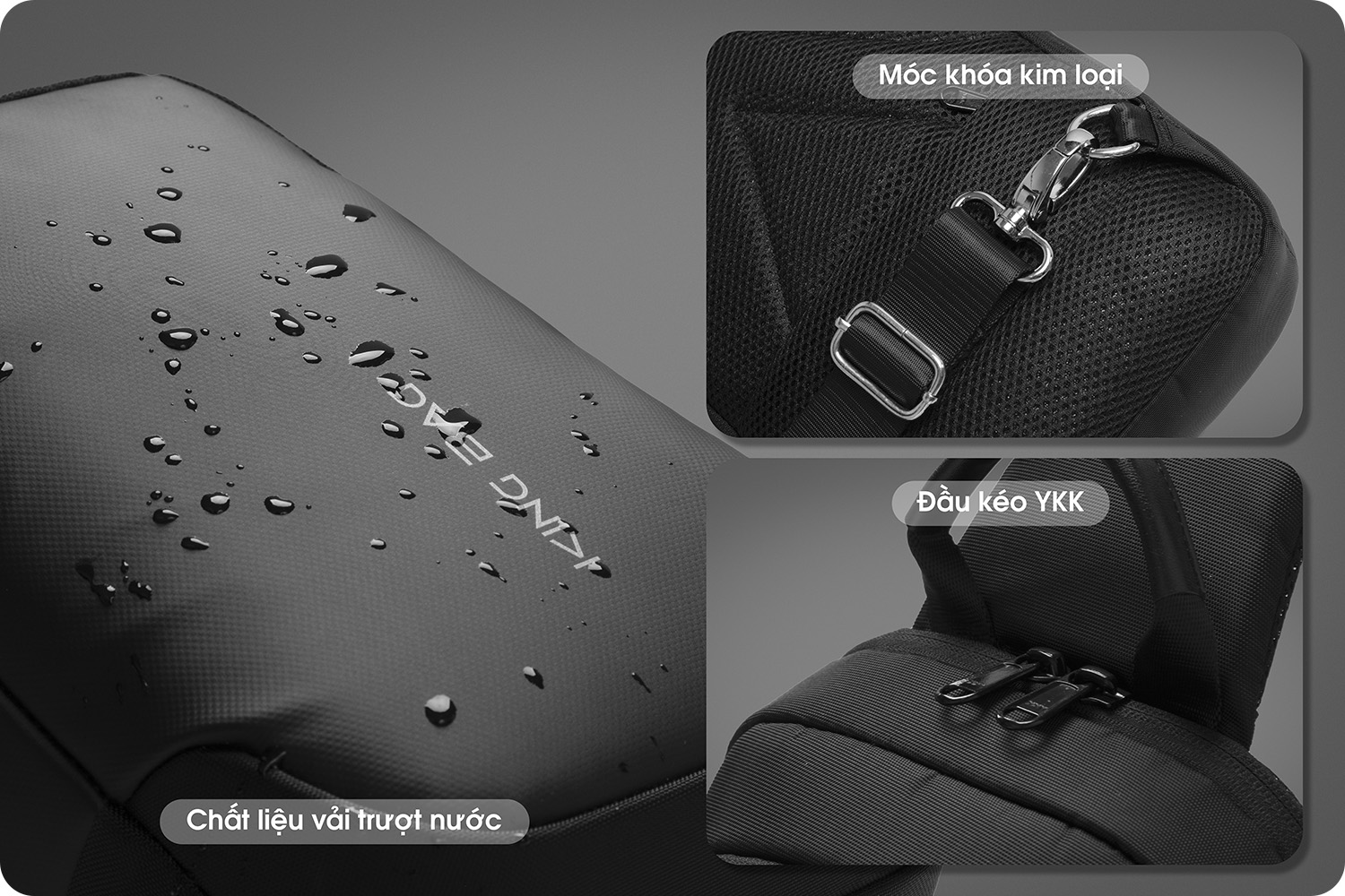 [HCM]Túi đeo chéo nam cao cấp Kingbag.
