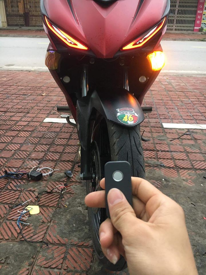 Đen led audi a11 cánh chim exciter 150.